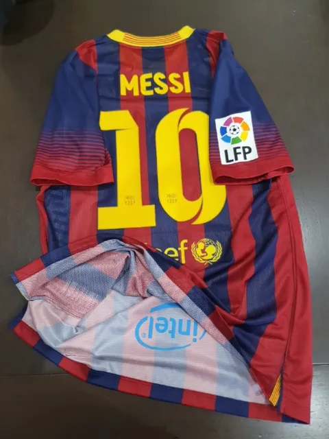 Match Un Worn Shirt LIONEL MESSI FC Barcelona LFP Tribute TITO VILANOVA