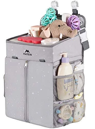 Hanging Diaper Caddy, Portable Diaper Organizer Stacker, Nursery Storage for
