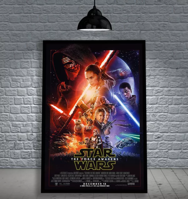 Star Wars: Episode VII - The Force Awakens FRAMED MOVIE POSTER PRINT CINEMA