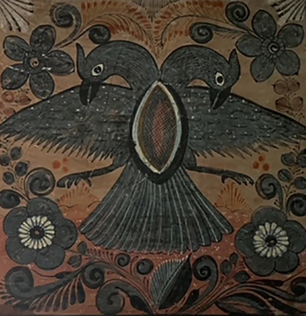 Vintage Mexican clay tile circa 1930 2