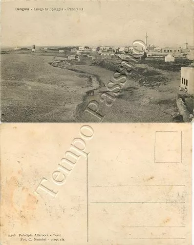 Colonie, Libia - Bengasi, spiaggia e panorama