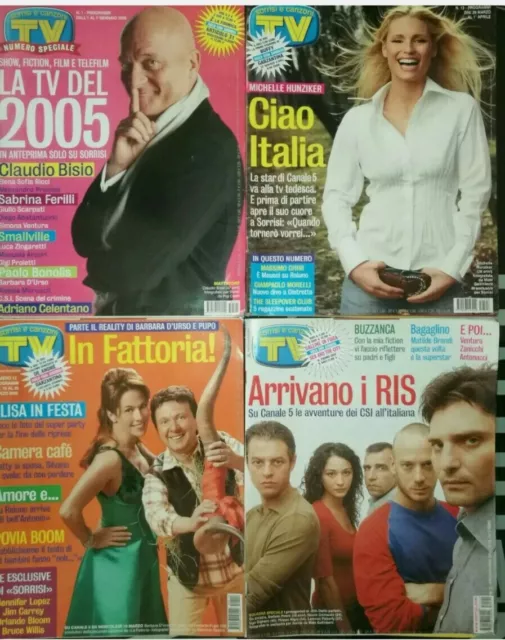 Tv Sorrisi Canzoni 1 2 12 13 2005 Michelle Hunziker Romina Mondello Battisti Rem