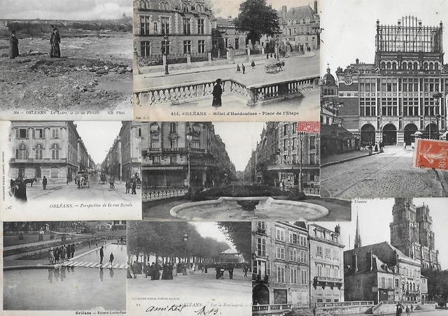 LOT DE 15 cartes postales anciennes sur la ville d'ORLEANS dept 45. A30 ...