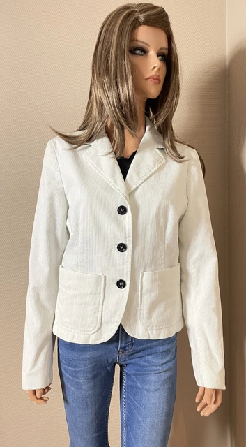 Veste Blazer En Velours Crème Paul Smith - Taille 38 - Made In Italy - Occasion Très Bon état