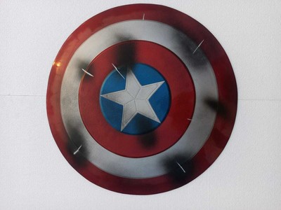 captain america broken shield prop