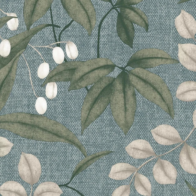 SUPERFRESCO EASY PERSEPHONE Duck Egg Blue Floral Wallpaper 38.95