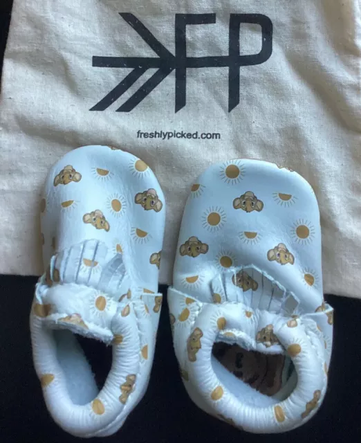 New in Bag Freshly Picked Disney Baby Simba Moccasins in Size 3