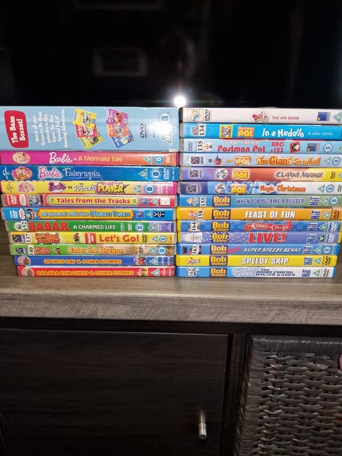 KIDS DVD BUNDLE Barbie Thomas & Friends Bob The Builder Postman Pat ...