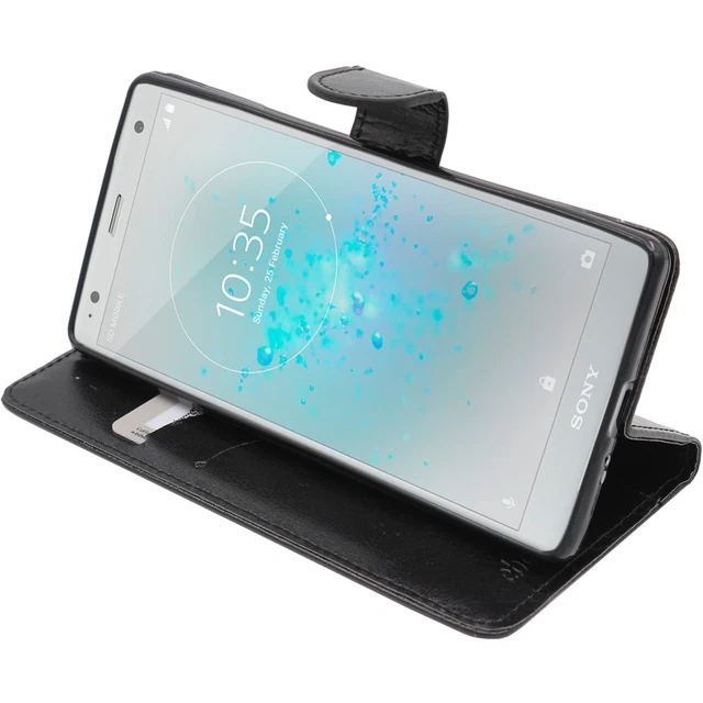 Etui Portefeuille Housse Coque Sony Xperia XZ XZ1 XZ2 Compact Premium