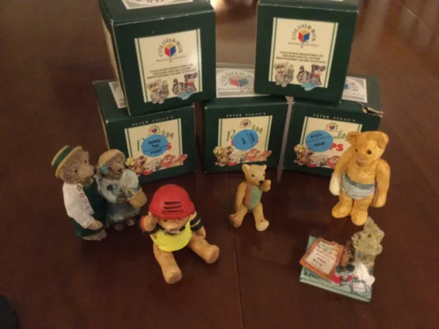 5 x Peter Fagan Colour Box Bears Miniatures Job Lot Bundle