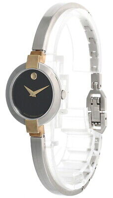 MOVADO Quartz Black Dial Stainless Steel  Bracelet Women's Watch 0606060