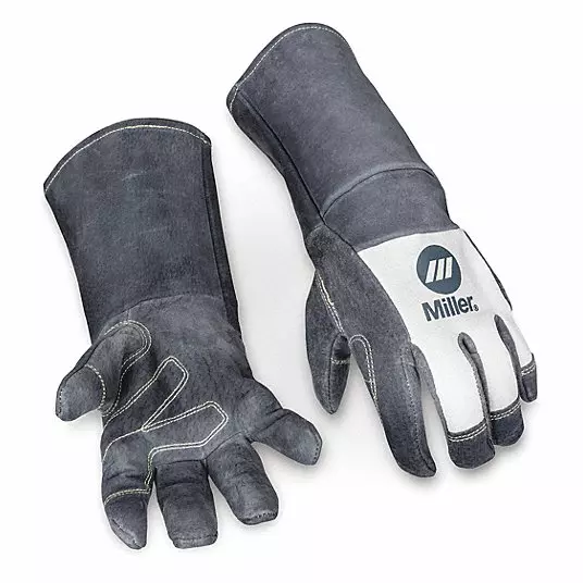 Miller Electric: Keystone Thumb, Gauntlet Cuff, Pigskin, MIG Welding Gloves XL