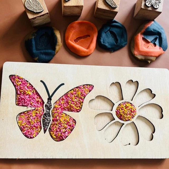 Wooden Sensory Tray Sensory Disc Development Toys Sorting Trayxpcxdfca T3A1
