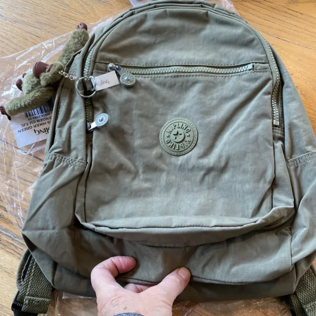 KIPLING CHALLENGER Hiker Green Backpack BP4460 $109