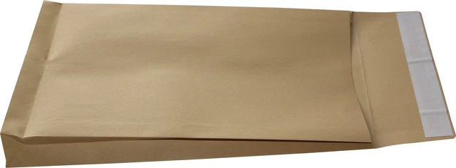 100 pz. borse per spedizione pieghevoli C4 marrone pieghevole 40 mm busta buste HK
