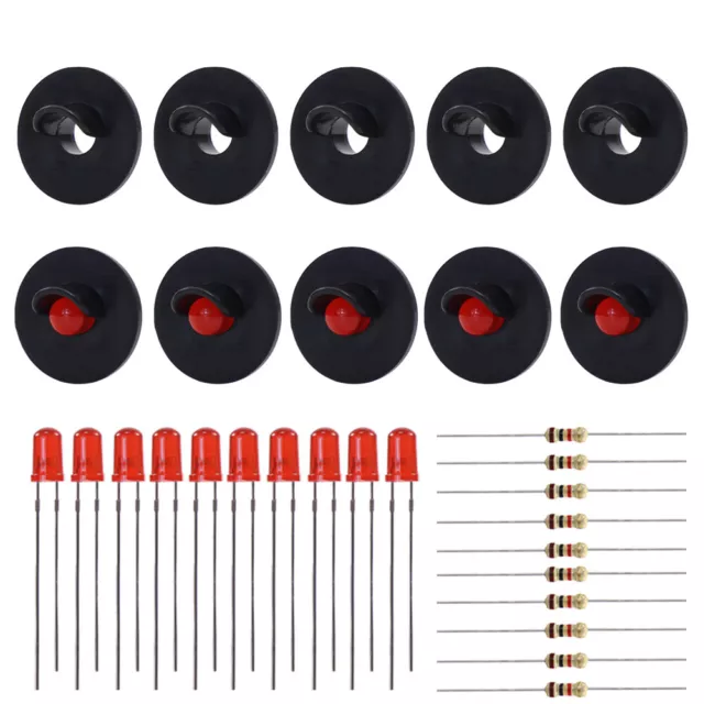 JTD22 10 sets Target Faces With LEDs for Railway signal O Scale 1 Aspect