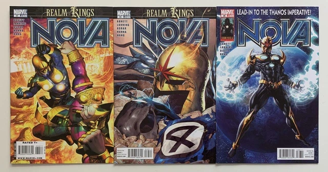 Nova #34 to #36 (Marvel 2010) VF + NM condition issues.