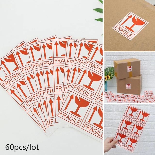 Etichetta di spedizione Express Fragile avvertenza sticker Maneggiare con cura