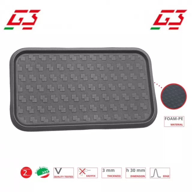 G3 Vasca proteggi baule universale 3 mm 90x50 cm per Fiat Multipla