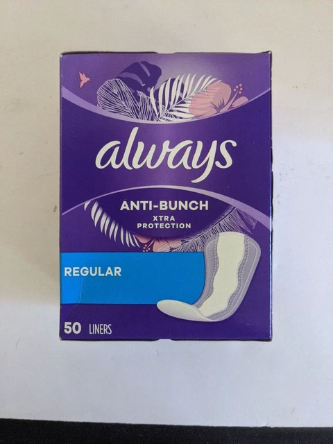 Revestidores de pantillas regulares Always Anti-Bunch Xtra protección 50 quilates.