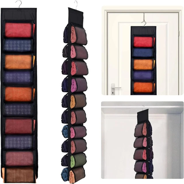 Space Saving Legging Organizer 20 Pockets Clothes Hanging Organizer  Jeans