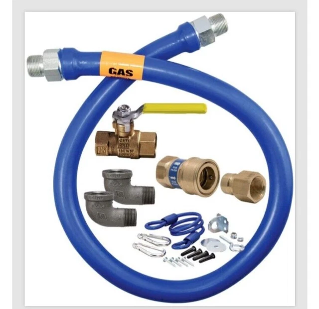 New in bag 3/4" Dormont Deluxe SnapFast 48" Gas Connector Kit free shipping