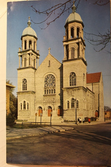Michigan MI Grand Rapids Sacred Heart Church Postcard Old Vintage Card View Post
