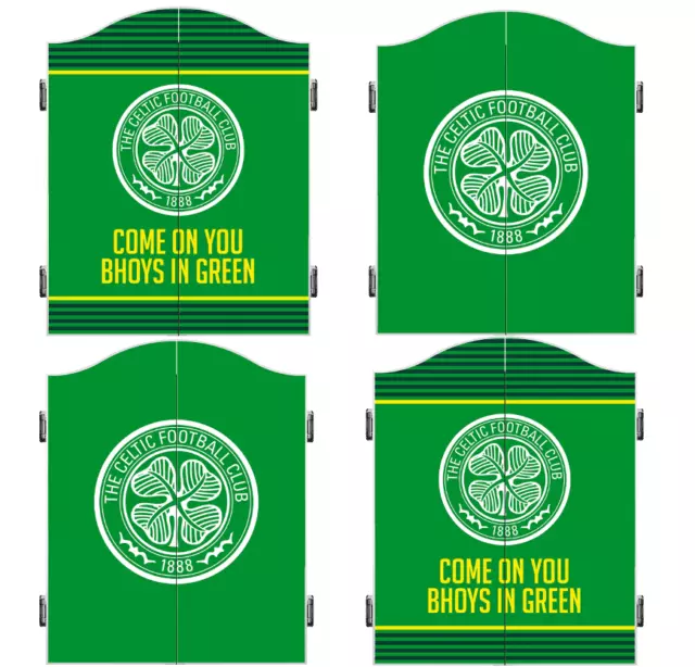 Celtic FC Dartboard Cabinet resistente Dart Board Armadietti con licenza ufficiale