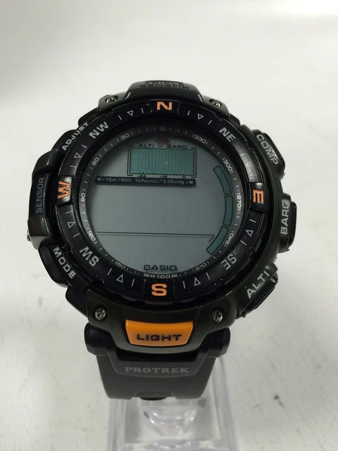 CASIO PRO TREK Digital Men's Quartz Watch 2271 PRG-40 Multi-Function ...