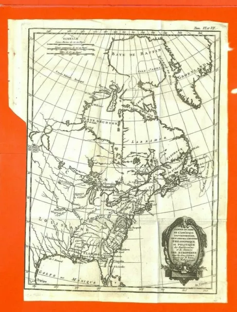 Canada / Usa / India Company / North America Part / North America 1781