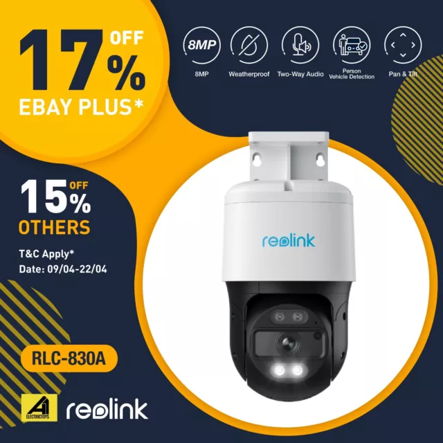 Reolink RLC-830A 4K PT Security Camera Home IP PoE Cam Outdoor AI Detection