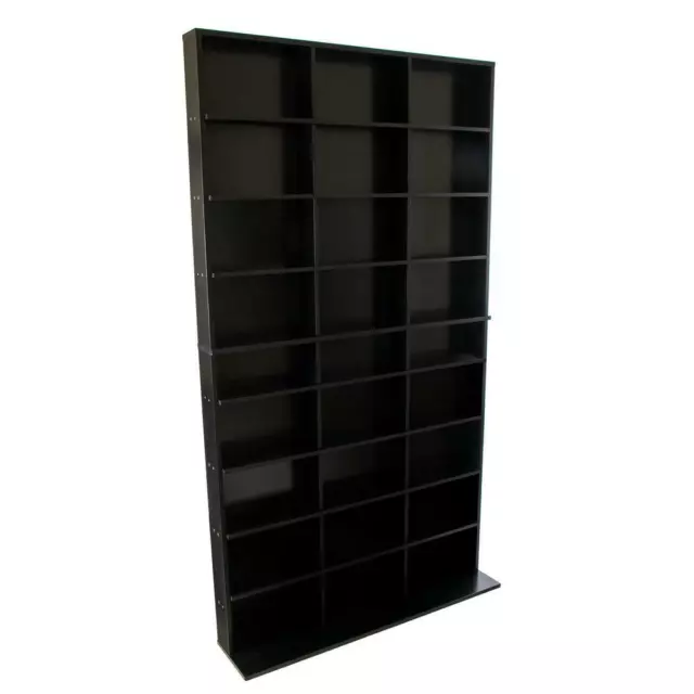 Atlantic Media Storage Cabinet Black Small Footprint Wall Anchor Kit (9-Shelves)