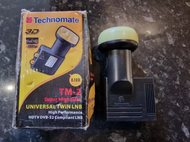 Technomate TM-2 Gold 0.1dB HD Ready Twin HD 3D UHD 4K Ready Satellite LNB