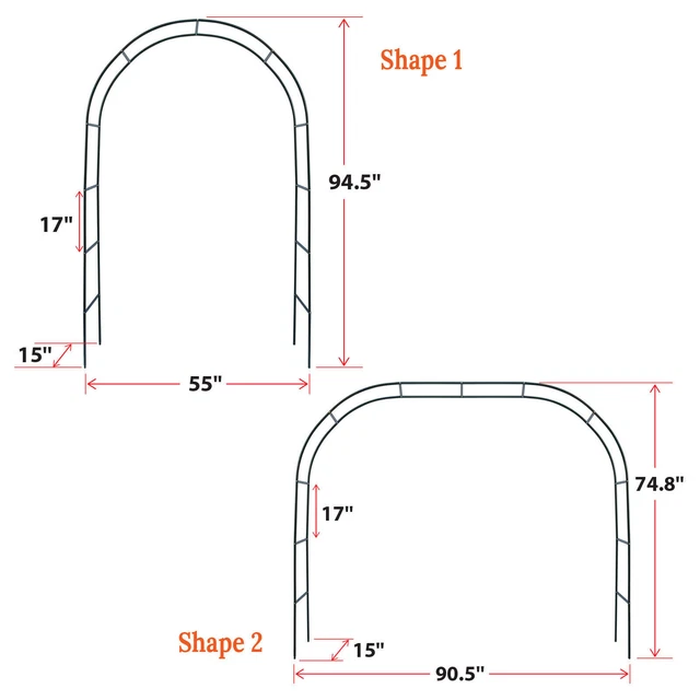 HEAVY DUTY METAL Garden Arch Pergola Pavilion Lawn Climbing Plant ...