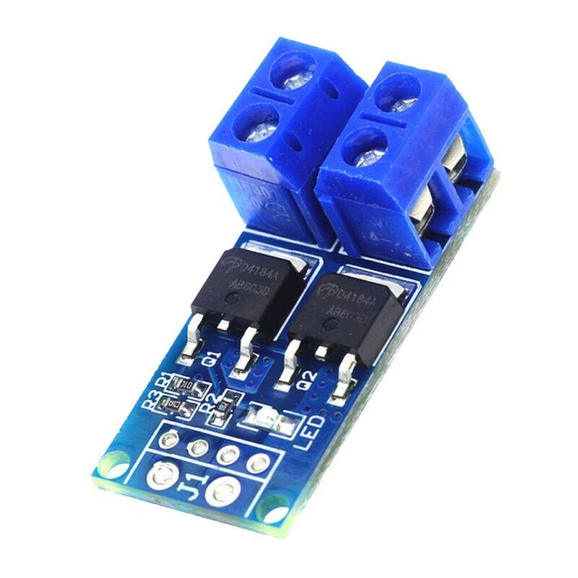 Hochleistungs-MOSFET-Triggerschalter-Treibermodul, 2 x 15 A, 400 W, DC 5–36 V –
