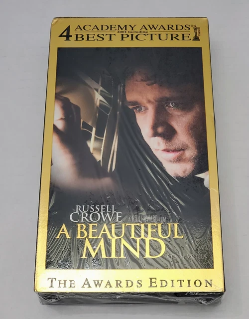 A BEAUTIFUL MIND Russell Crowe VHS Tape The Awards Edition NEW 4 28 