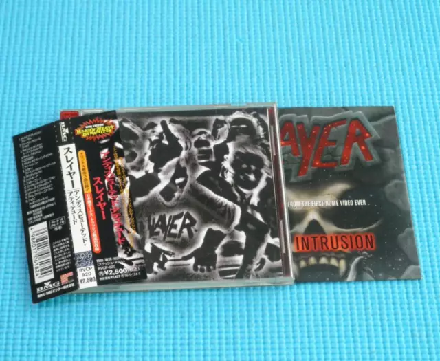 SLAYER 2CD Undisputed Attitude w/Bonus 1996 OOP CD Japan BVCP-920 OBI