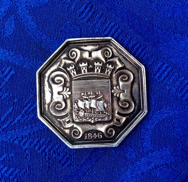 Jeton De Mariage 1858 Lovis Fillon Fontenay – Référence P1435, Pièce Historique