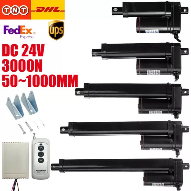 DC 24V 350 800mm 1000mm Elettrico Attuatore lineare motore 3000N Linear Actuator