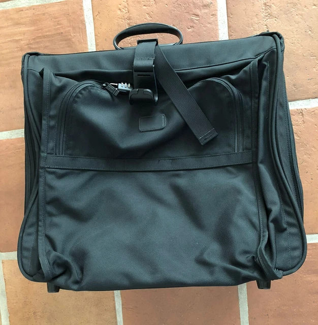 Tumi Made In USA Extended Trip 2 Wheel Garment Bag Black Luggage Suitcase