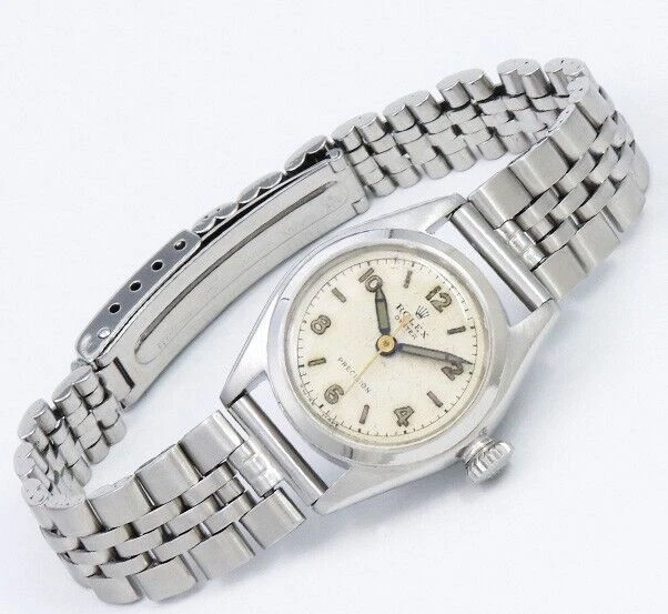 Rolex Ref.4271 Oyster Ladies Watch 1947s Genuine Jubilee Bracelet 29mm