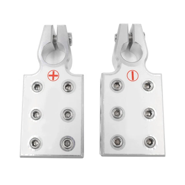 2pcs Car Battery Terminal Connectors Auto Audio Positive Negative Battery Clamps