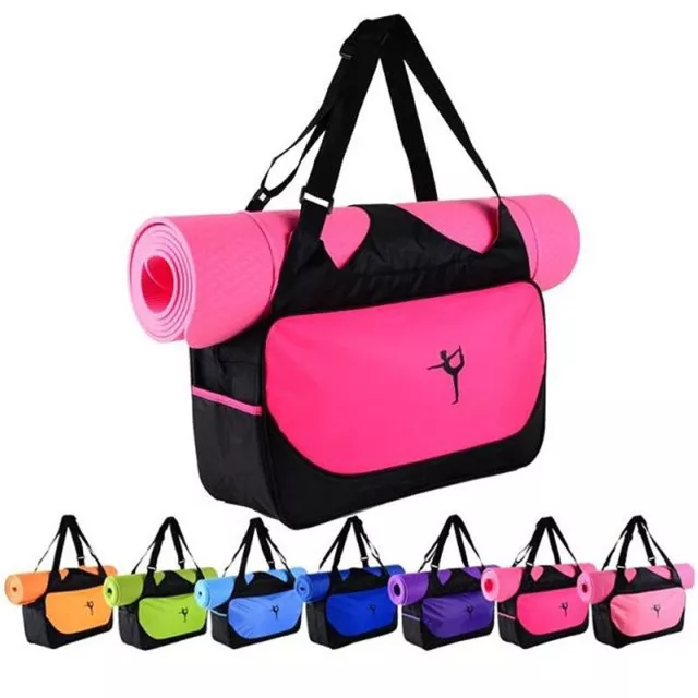 Yoga Mat Bag Shoulder Strap Sling Gym Carrier Totes Fitness Pouch Sport Bag