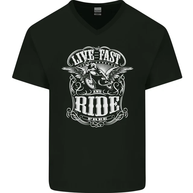T-shirt Homme Biker Born To Ride - Style Puissant Pour Les