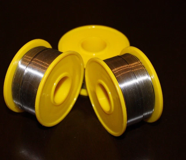 60/40 Tin Lead Solder Wire - 2mm Diameter, 550g Rolls, Rosin Core Flux (3 Rolls)-1248538