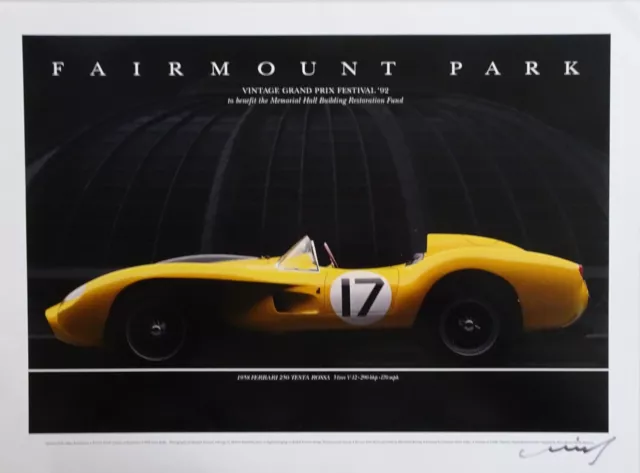 Ferrari 250 Testarossa Fairmount Park Festival 1992 Poster Fotografico