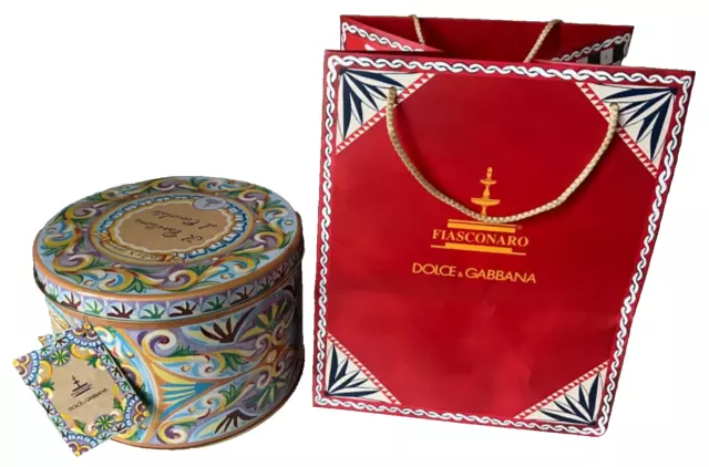 Dolce & Gabbana Panetonne Empty Tin With Gift Bag