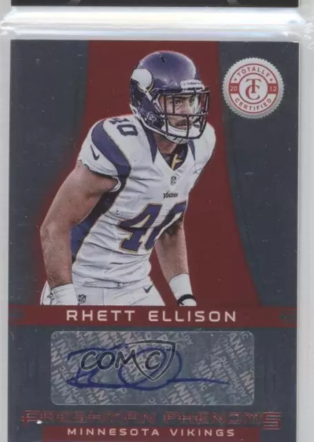 2012 Totally Certified Platinum Red /290 Rhett Ellison #198 Rookie Auto RC