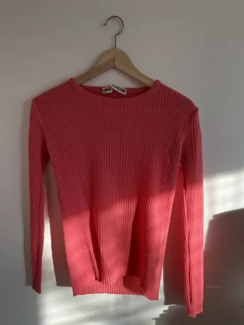 Comme Des Garcons 1992 Pink Knit Sweater Top Women’s M 100% Wool