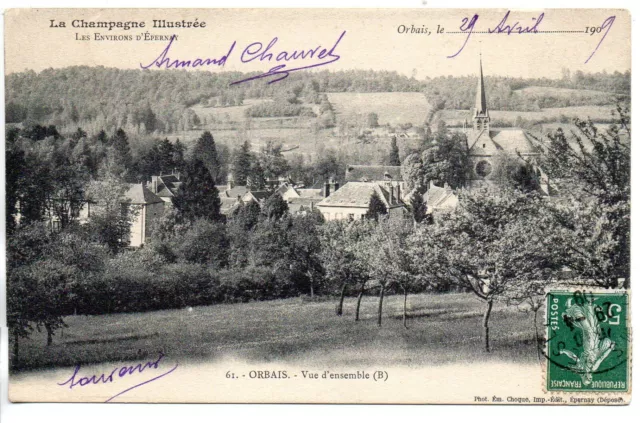 ORBAIS L' ABBAYE - Marne - CPA 51 - Vue generale